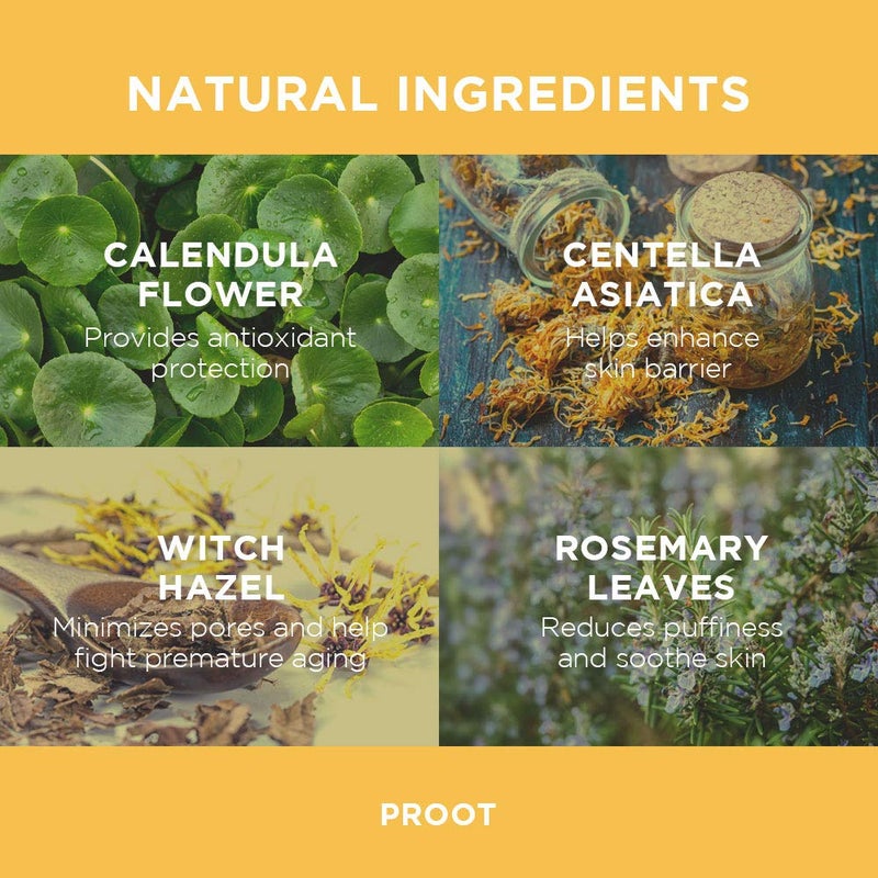 Proot Calendula Peel Off Mask | With Herbal Infused Brightening Serum | Formulated with Real Calendula Flower Leaves and Extracts | Korean Skin Care, Vegan, Cruelty-Free | 3.38 oz - Image 5